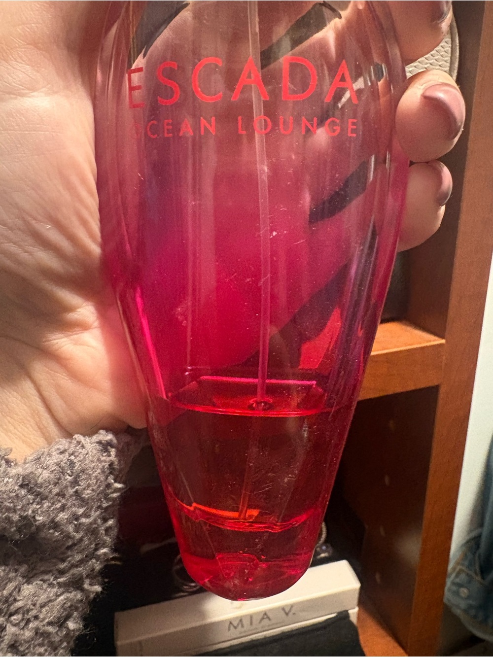 Escada Ocean Lounge Pink-Red Ombre Fragrance Bottle